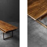 Vintage Mid-Century Modern Danish Rosewood Coffee Table with Shelf, 1960s