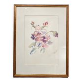 Still life, flower throw, signed and dated 92