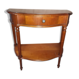 Curved console - entry furniture in cherry - sofa tip