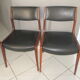 Suite 4 chaises scandinave vintage teck