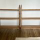 Large vintage solid wood shelves renovated