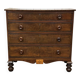 Victorian English commode from the 19th century in mahogany.