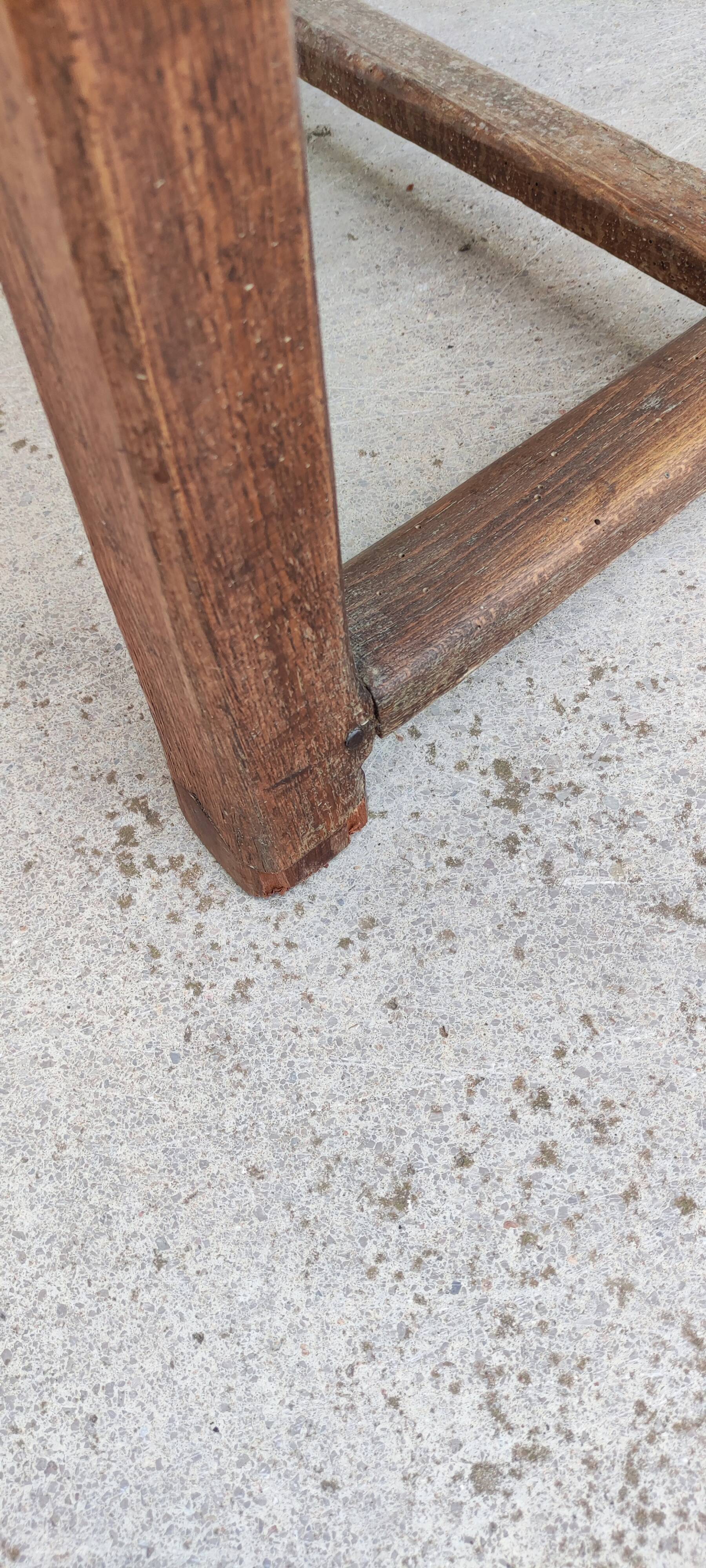 Table de ferme plateau chêne