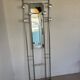 Vintage brushed aluminium coat rack from the 1950s.