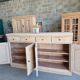 Buffet sideboard in sandblasted oak