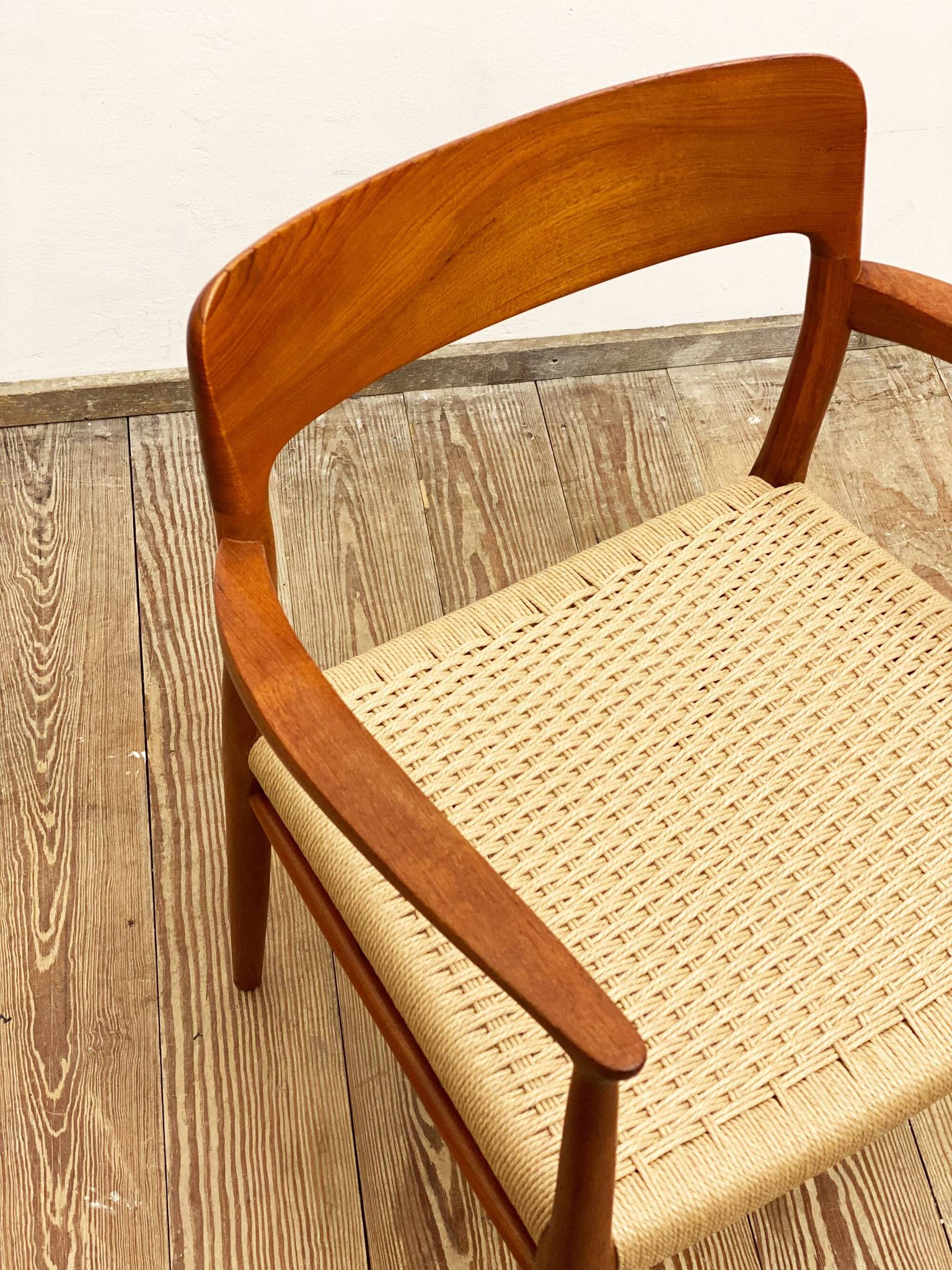 Mid century teak armrest chair by Niels O. Møller for J.L. Moller, Model 56, Denmark, 1950s