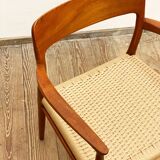 Mid century teak armrest chair by Niels O. Møller for J.L. Moller, Model 56, Denmark, 1950s