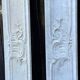 Pair of Louis XV pilasters in Carrara marble, 18th century