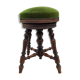 Piano chène and velvet tabouret
