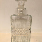 Moulded glass whisky decanter, 1970