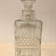 Moulded glass whisky decanter, 1970