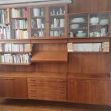 Danish teak wall system by Kai Kristiansen for FM (Feldballes Møbelf)