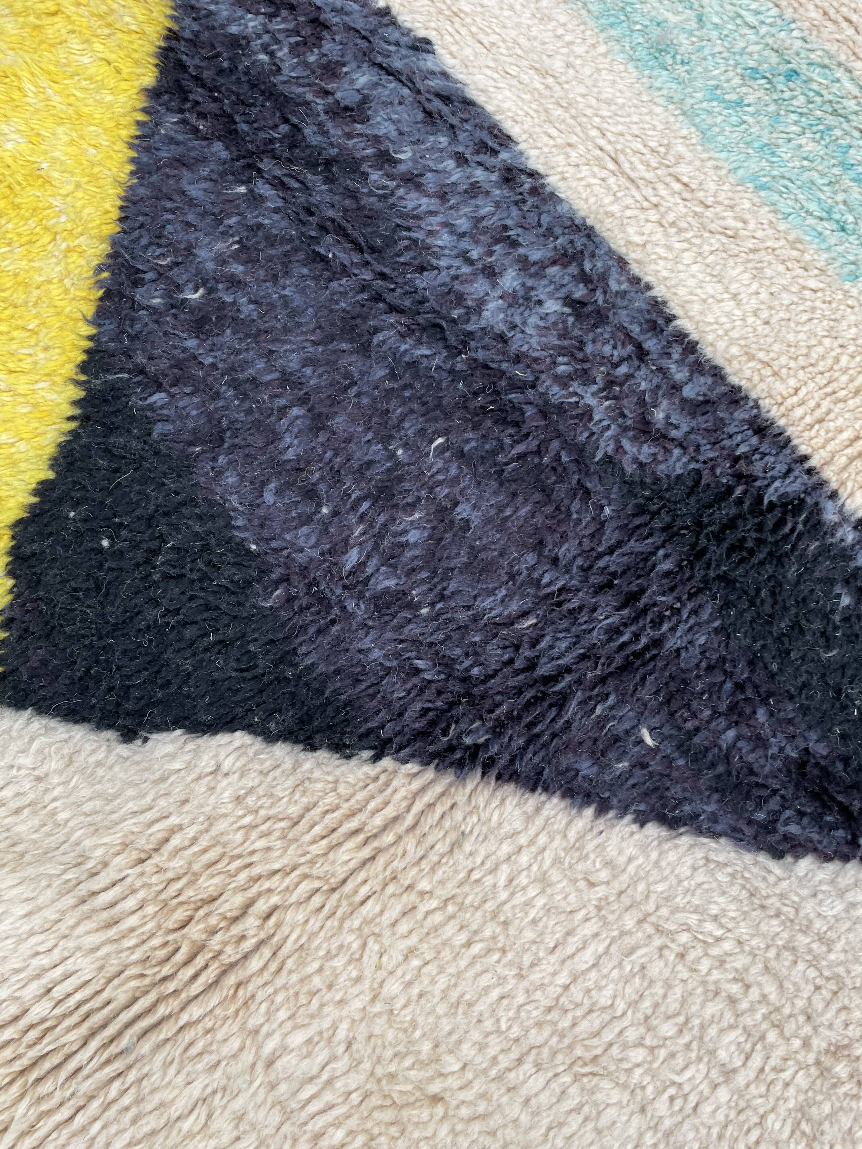 Modern wool berber rug 200x280 cm