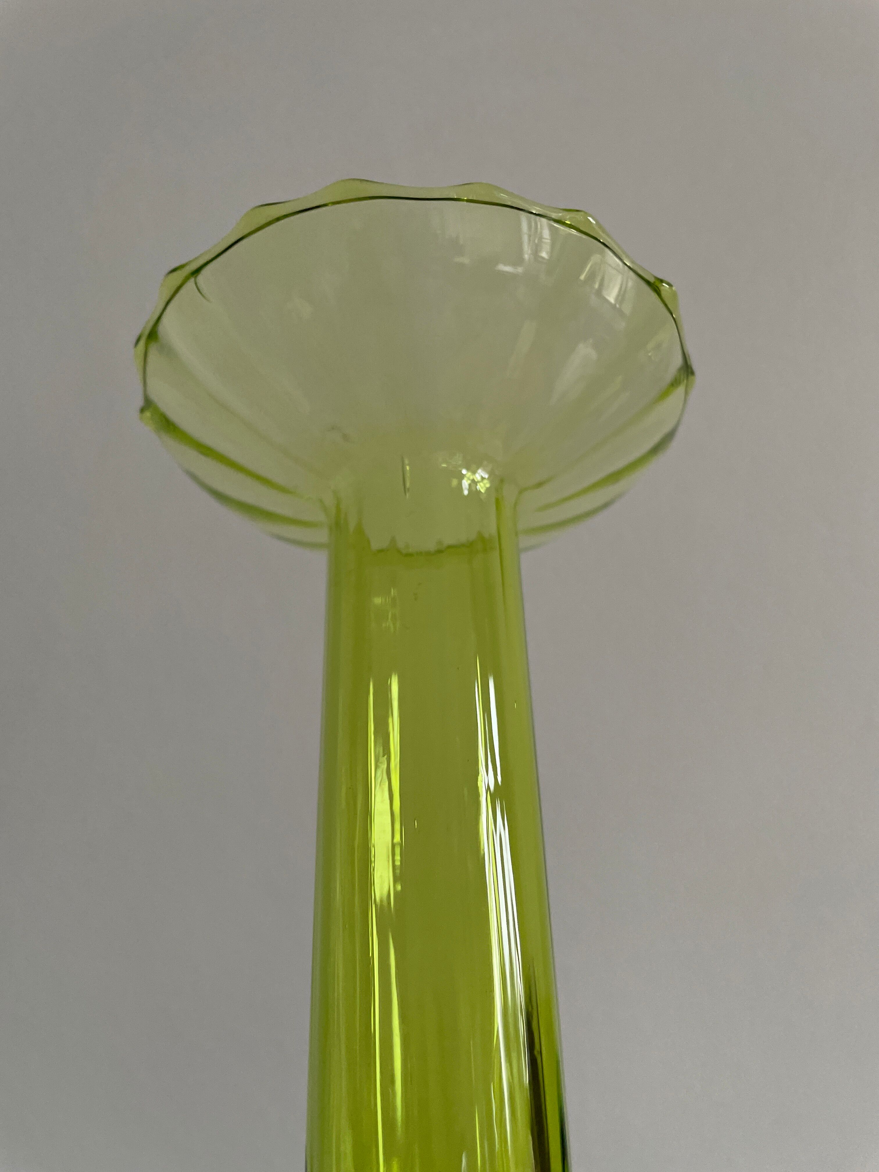 Pair of Venice crystal vases