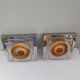 Pair of Italian Mazzega glass wall lights
