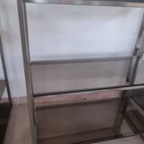 Artelano smoked glass and steel shelf