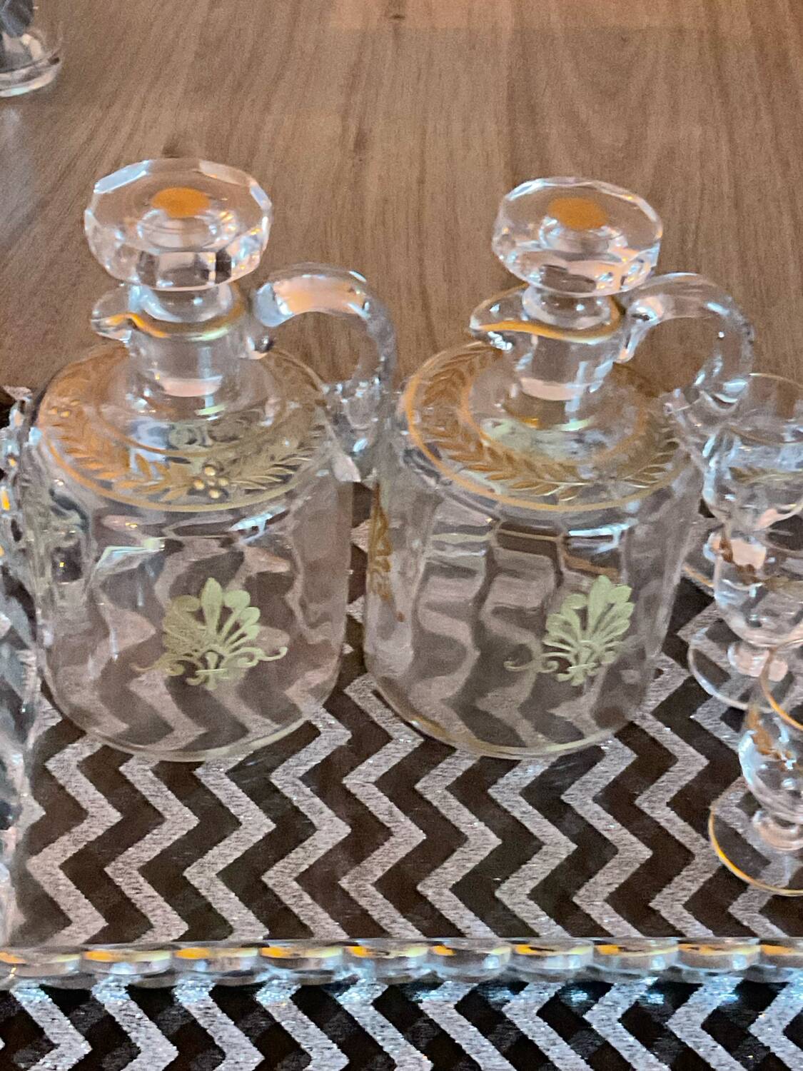 Baccarat service liqueur