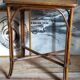 Table-desserte d'appoint en rotin ancienne