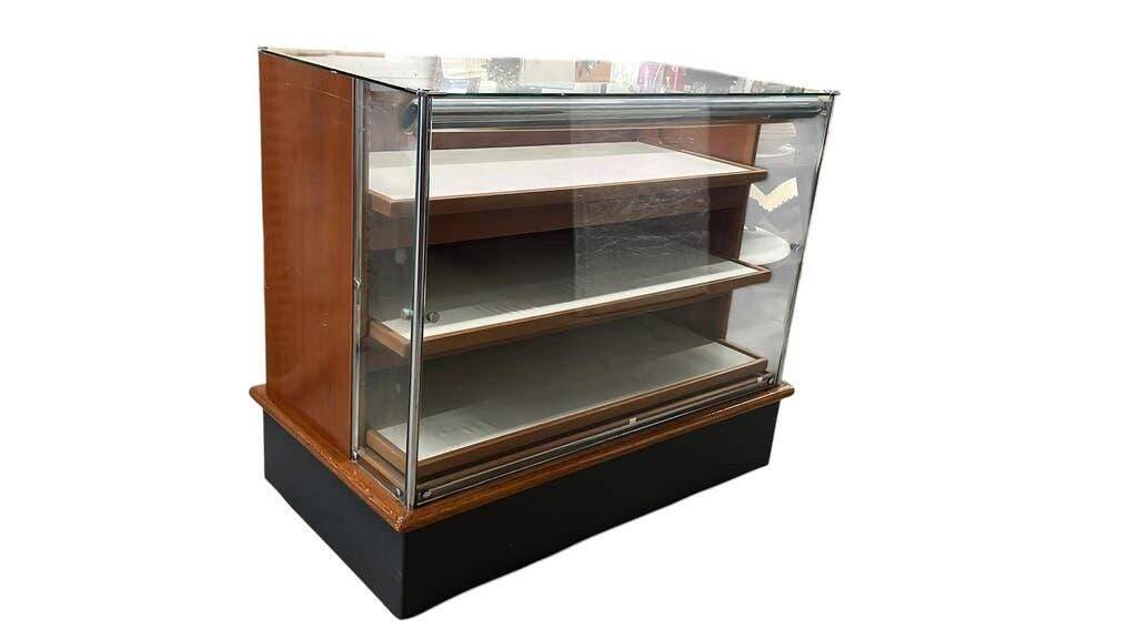 Shop counter/window display/vintage wooden counter with drawers