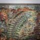 Ceramic floral relief wall sculpture by Neubauer, 1970s