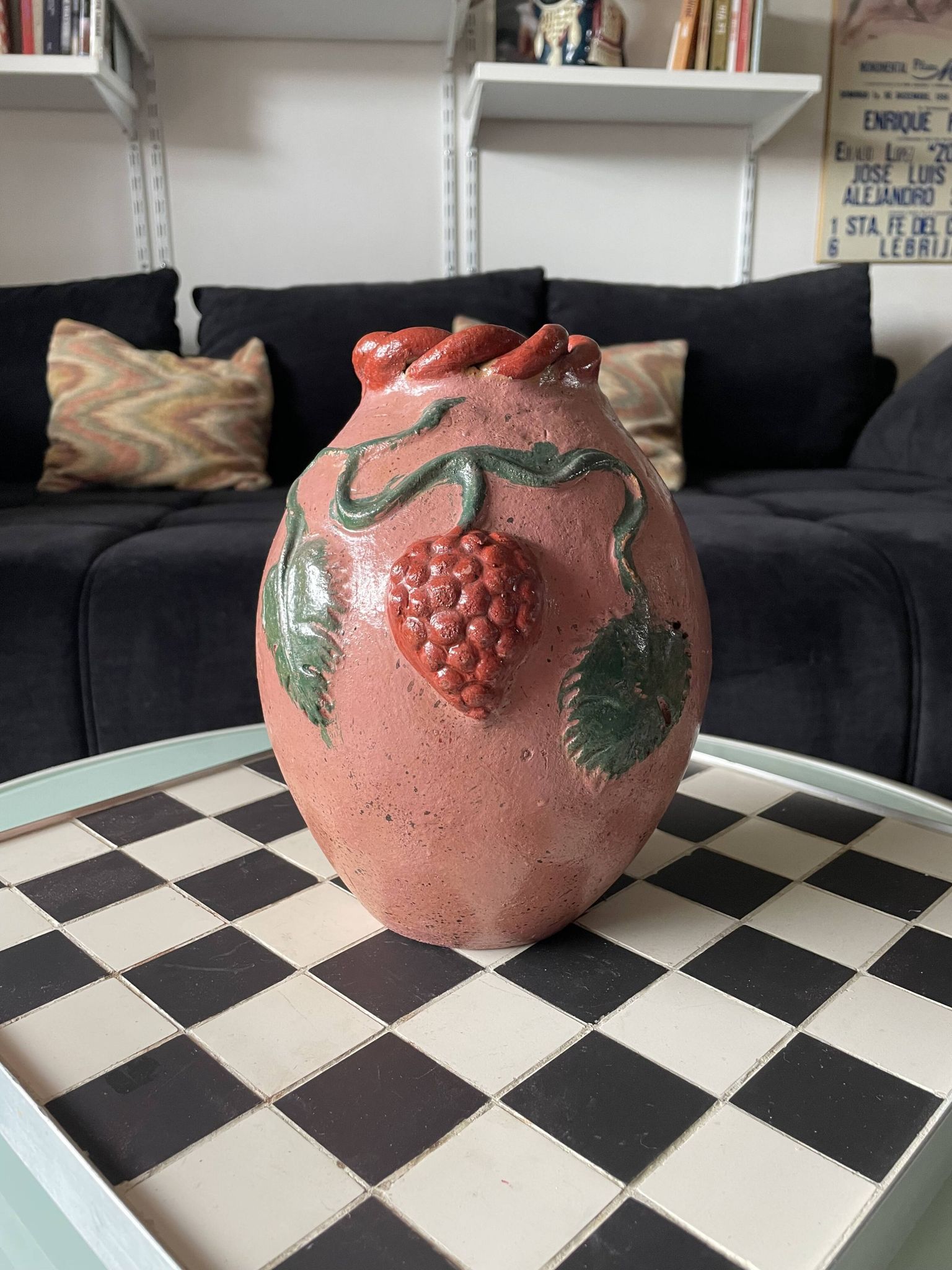 Vase vintage en céramique artisanale