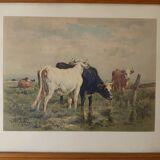 Illustration tableau ancien