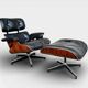Fauteuil Lounge et ottoman Herman Miller Charles & Ray Eames, palissandre