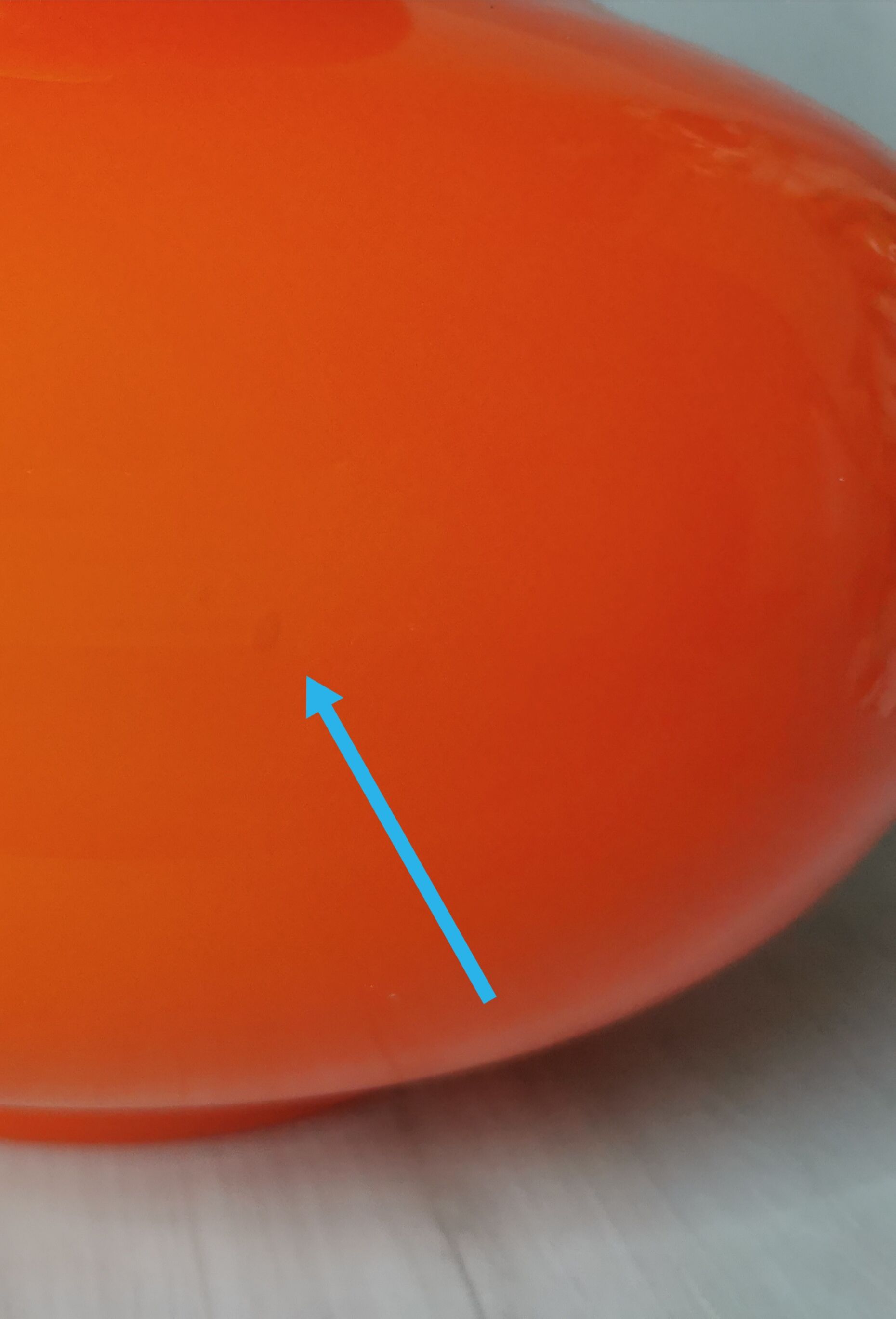 Vintage suspension 70 orange opaline