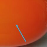 Vintage suspension 70 orange opaline