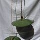 Vintage suspension pair in enamelled sheet metal retro factory style