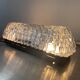 LOT 2 OLD VINTAGE WALL LAMPS IN MOLDED GLASS