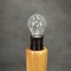 1960s Space Age Tripod Wood Table Lamp with Original Shade, Czechoslovakia