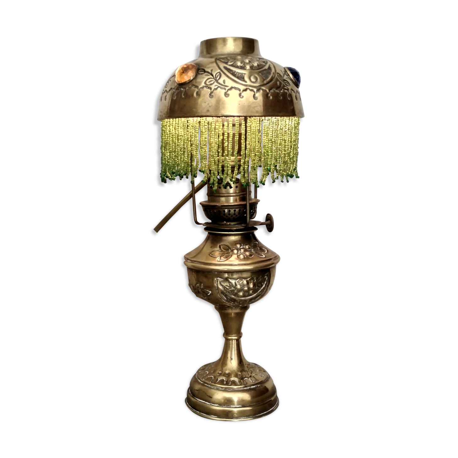 Lampe en laiton "La Parisienne" fin 19ème s.