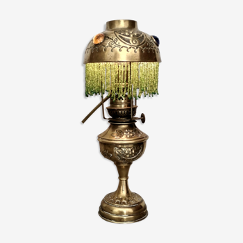 Lampe en laiton "La Parisienne" fin 19ème s.