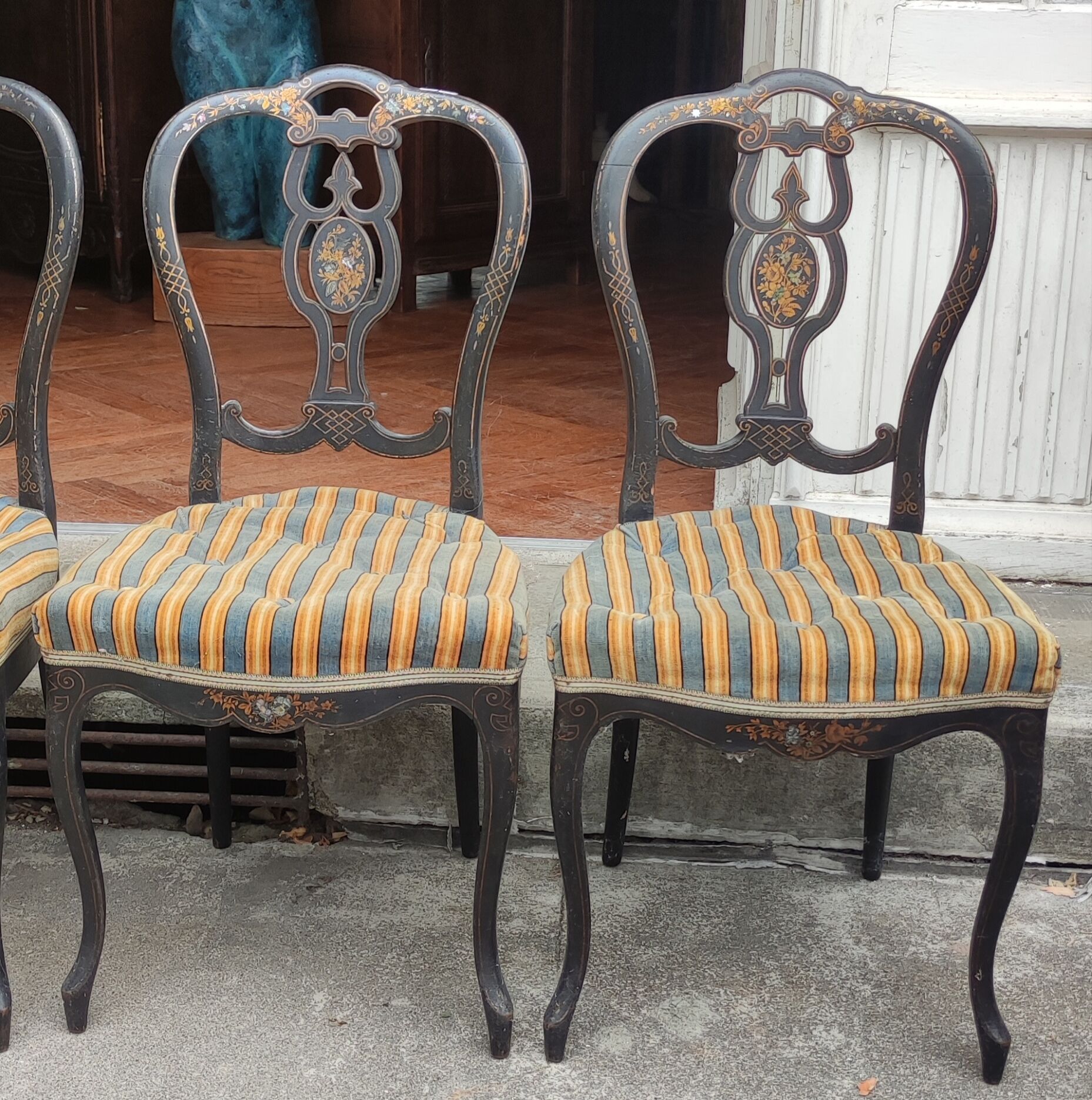 4 Napoleon III chairs