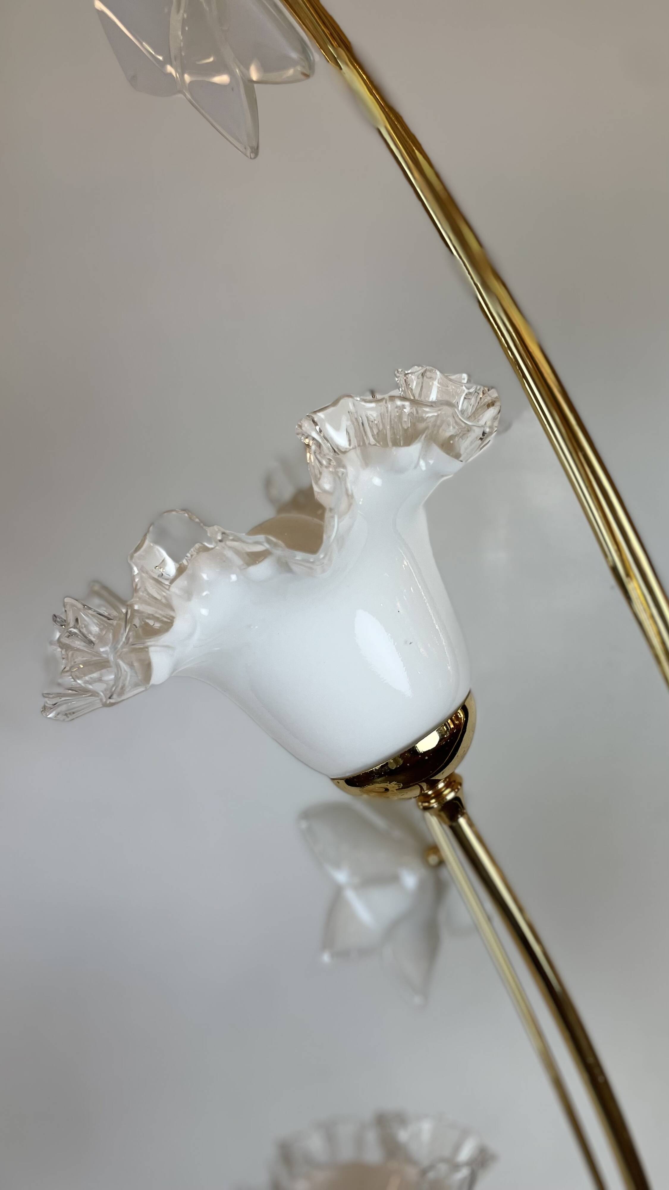 Golden Murano Floor Lamp, 1980s