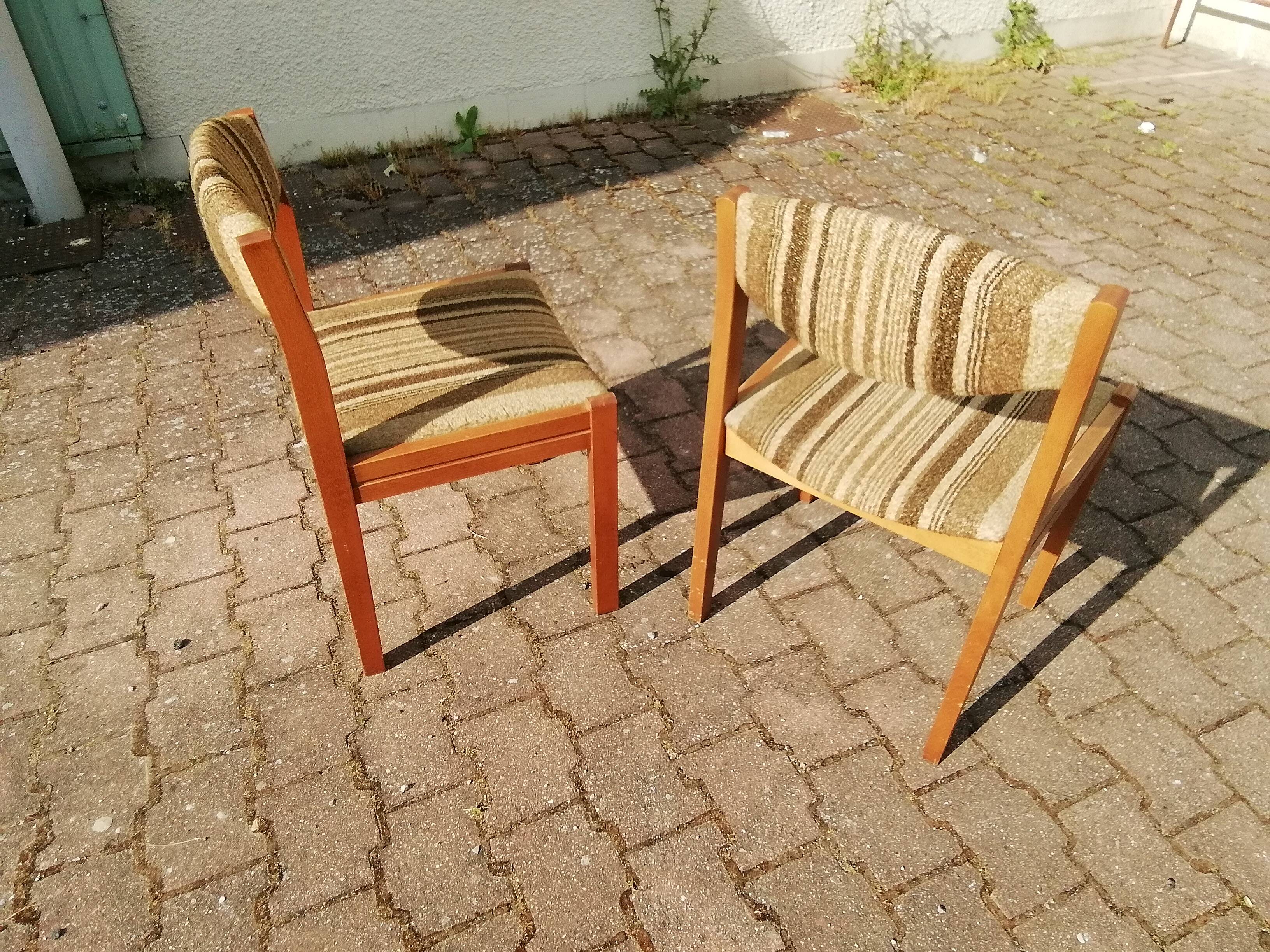 Vintage beech chairs - batch of 2
