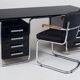 Bauhaus Writing Desk in Chrome by M. Breuer for Thonet, Czech, 1930s