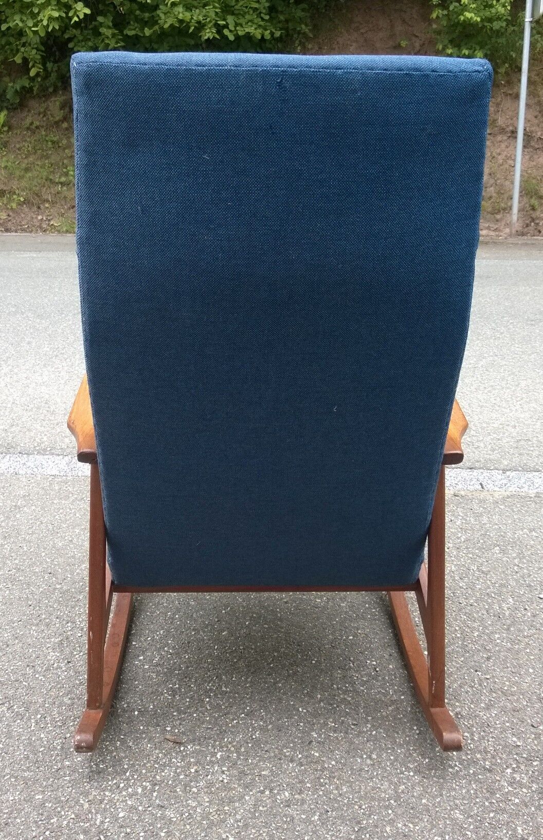 Scandinavian rocking chair in teak