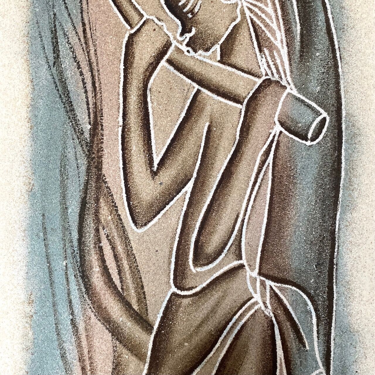 African Art - Zaire 1950's - Signed NY'Bandoki