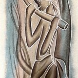 African Art - Zaire 1950's - Signed NY'Bandoki