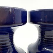 2 bougeoirs en céramique Steuler • Design Cari Zalloni • Circa 60-70