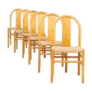 Lot de 6 chaises d'Annig - 1980
