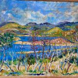 Mediterranean landscape signed Guery