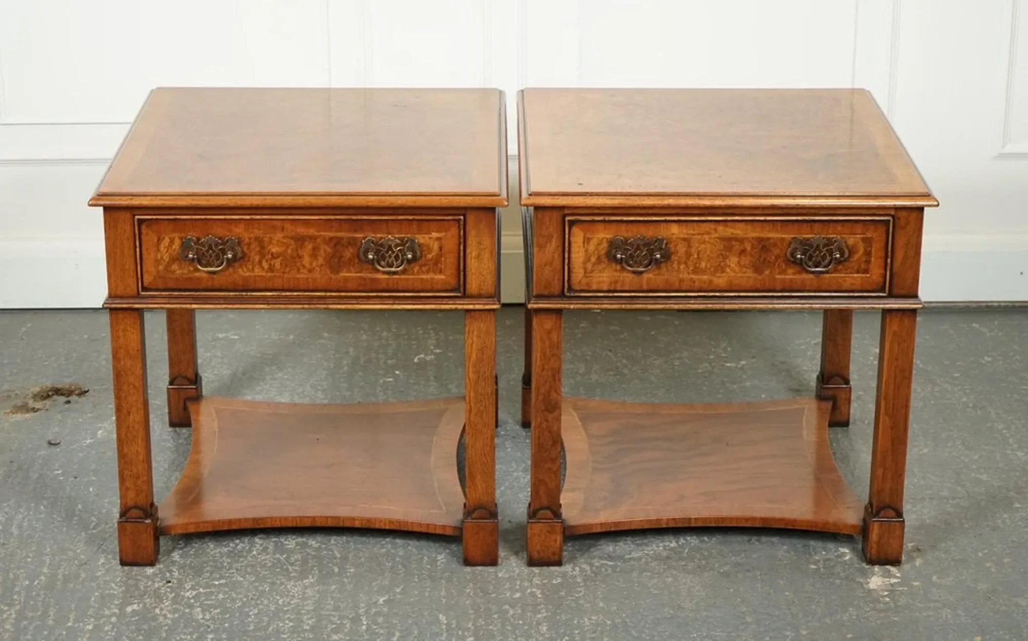 Nightstands in Walnut by Brights of Nettlebed