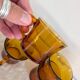 8 amber cups – golden light of the 70s