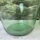 set of tinted glass demijohns