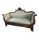 Antique Hand-Carved Solid Walnut Sofa, Early 19th Century