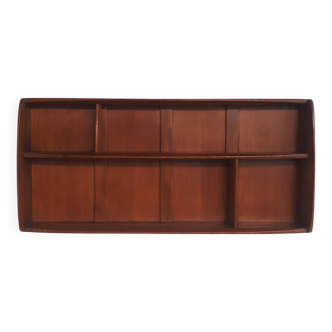 Vintage Ercol solid elm shelf c1960