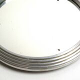 Round mirror to ask grooved stainless on board made in france 50 years
